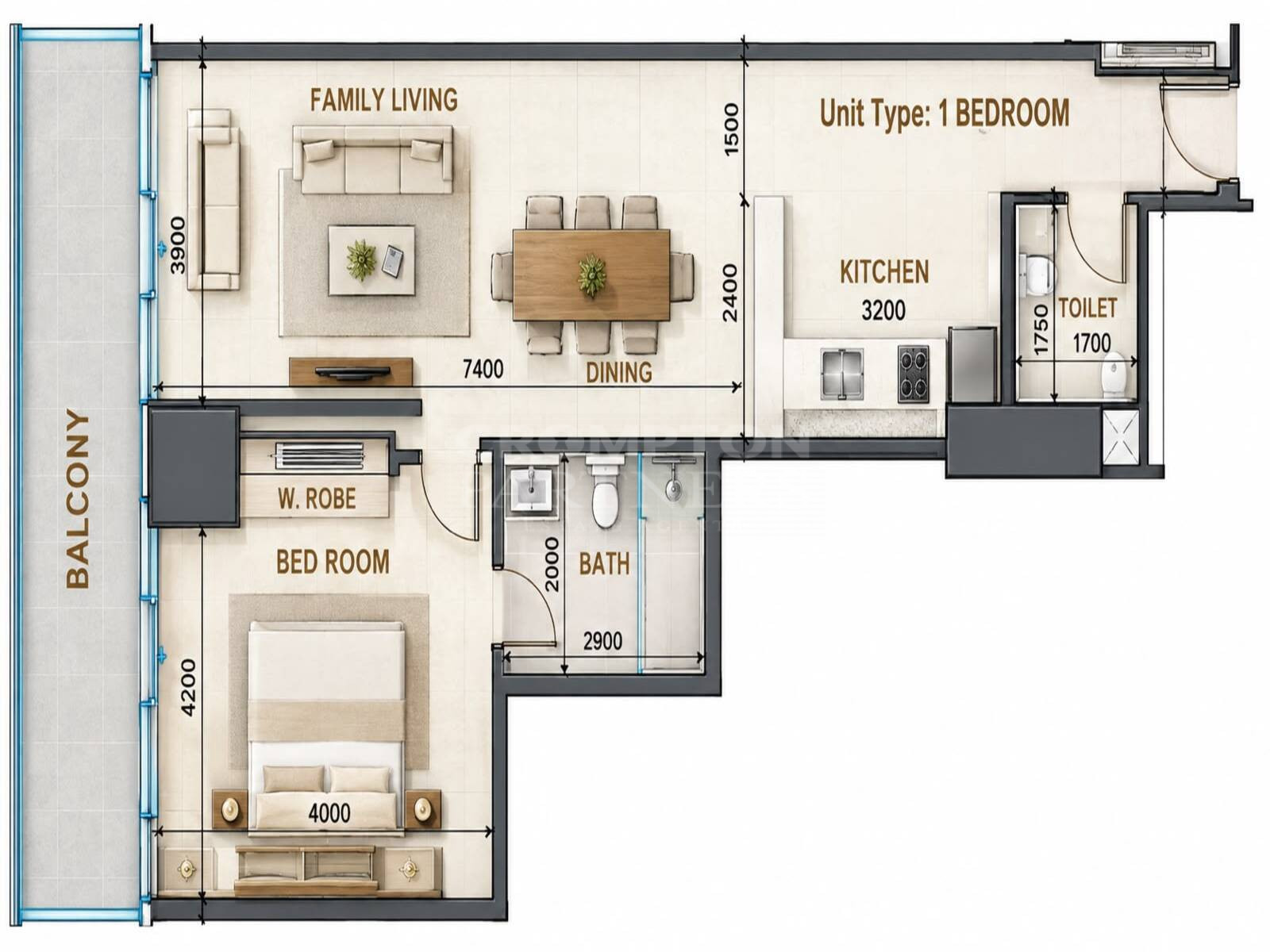 NO PREMIUM! At Original Price | Canal Views 1BR - Photo 2